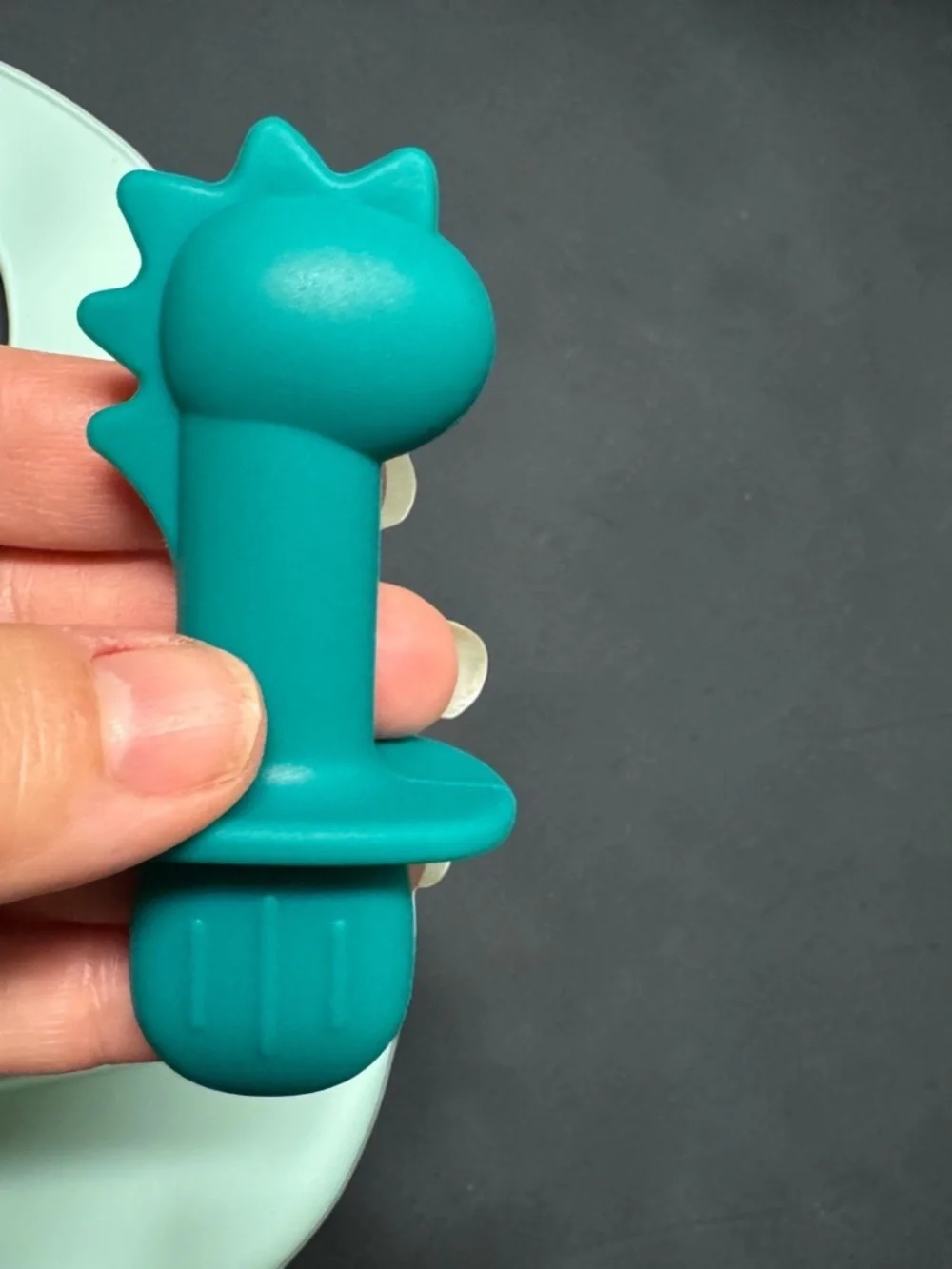 TitaCare Dinosaur Silicone Baby Bib & Utensils NIP